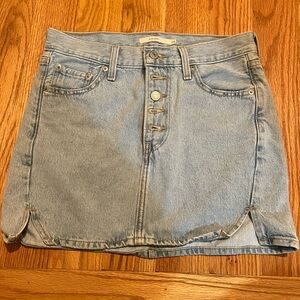 Levi's Light Blue Denim Mini Skirt